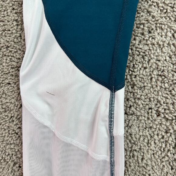 Avia Leggings Womes Small Blue White Pullon Ankle Crop Yoga Ladies 24x24 - Picture 4 of 14